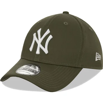 Шапка извита зелена регулируема 39THIRTY League Essential на New York Yankees MLB от New Era