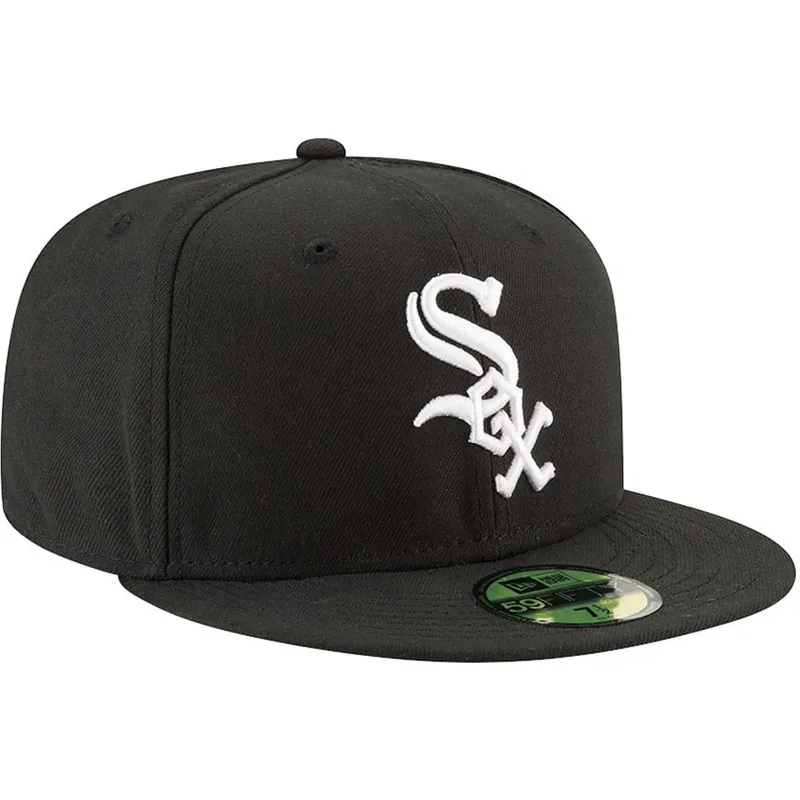 sort-fitted-59fifty-authentic-on-field-game-kasket-fra-chicago-white-sox-mlb-af-new-era