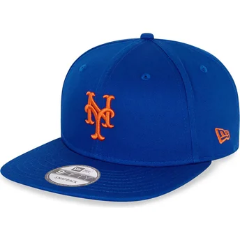 Шапка плоска синя снапбек 9FIFTY Essential на New York Mets MLB от New Era