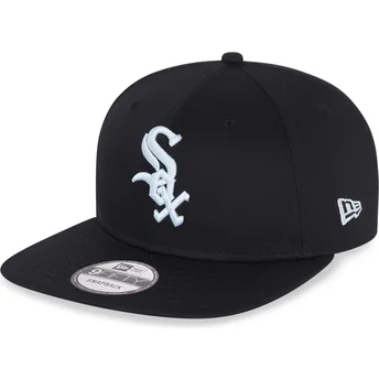 schwarze-snapback-kappe-9fifty-essential-der-chicago-white-sox-mlb-von-new-era