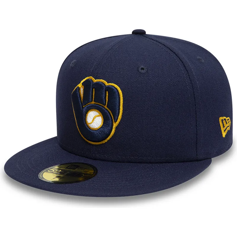 shapka-ploska-tmnosin-reguliruema-59fifty-authentic-on-field-na-milwaukee-brewers-mlb-ot-new-era