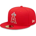 rote-angepasste-59fifty-authentic-on-field-flat-cap-der-los-angeles-angels-mlb-von-new-era