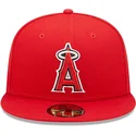 shapka-ploska-chervena-reguliruema-59fifty-authentic-on-field-na-los-angeles-angels-mlb-ot-new-era