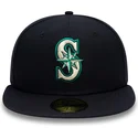 marineblaue-angepasste-59fifty-authentic-on-field-flat-cap-der-seattle-mariners-mlb-von-new-era