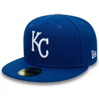 New Era Flat Brim 59FIFTY Authentic On Field Kansas City Royals MLB Blue Fitted Cap