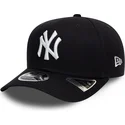 marineblaue-gebogene-snapback-kappe-9fifty-stretch-snap-der-new-york-yankees-mlb-von-new-era