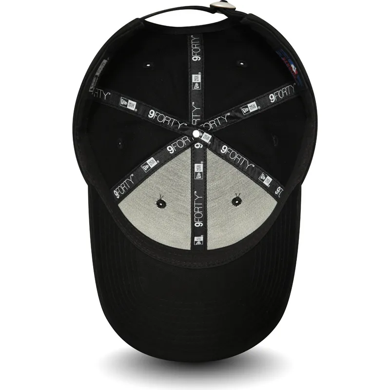 shapka-izvita-cherna-reguliruem-9forty-essential-na-new-york-yankees-mlb-ot-new-era