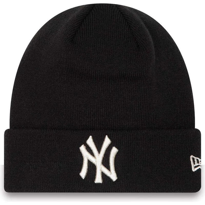 shapka-cherna-cuff-metallic-na-new-york-yankees-mlb-ot-new-era