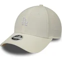 shapka-izvita-bezhov-reguliruem-9forty-cord-mini-na-los-angeles-dodgers-mlb-ot-new-era