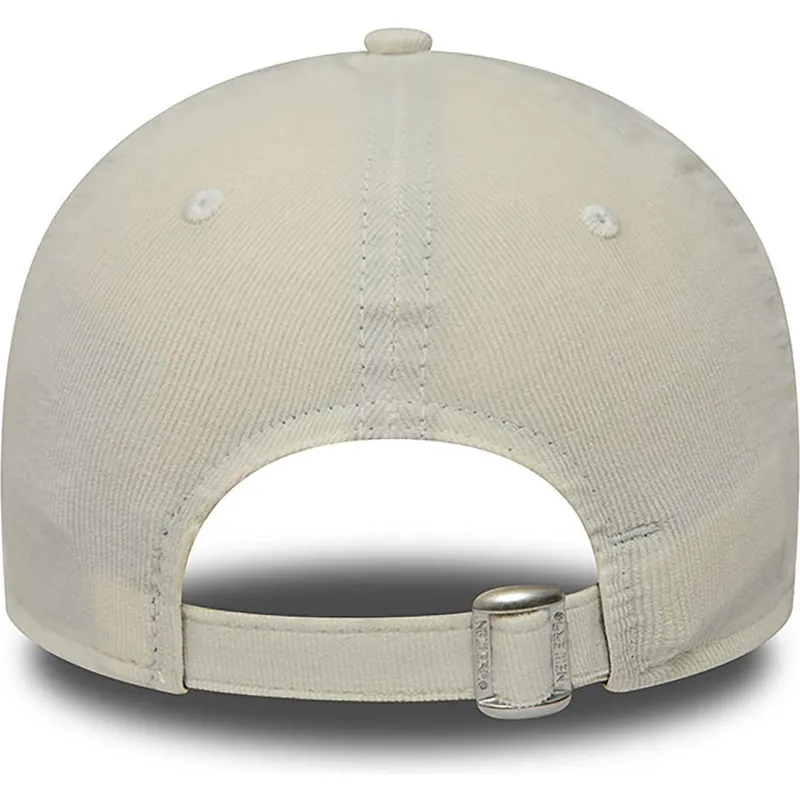 shapka-izvita-bezhov-reguliruem-9forty-cord-mini-na-los-angeles-dodgers-mlb-ot-new-era