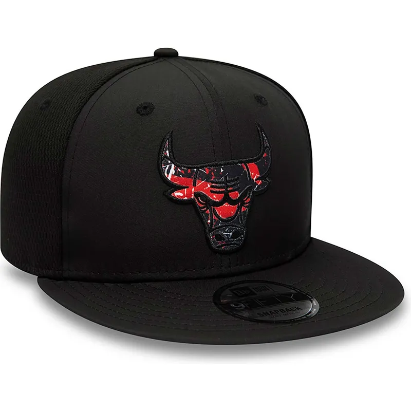 shapka-ploska-cherna-snapbek-9fifty-print-infill-na-chicago-bulls-nba-ot-new-era