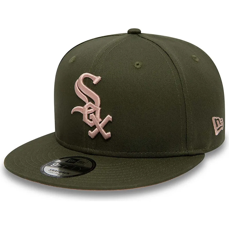 shapka-ploska-zelena-snapbek-rosa-9fifty-side-patch-na-chicago-white-sox-mlb-ot-new-era shapka-ploska-zelena-snapbek-rosa-9fifty-side-patch-na-chicago-white-sox-mlb-ot-new-era