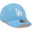 new-era-curved-brim-toddler-9forty-league-essential-los-angeles-dodgers-mlb-light-blue-adjustable-cap