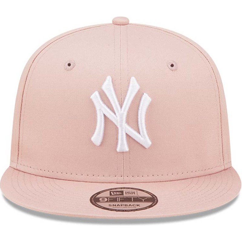 new-era-flat-brim-9fifty-league-essential-new-york-yankees-mlb-pink-snapback-cap