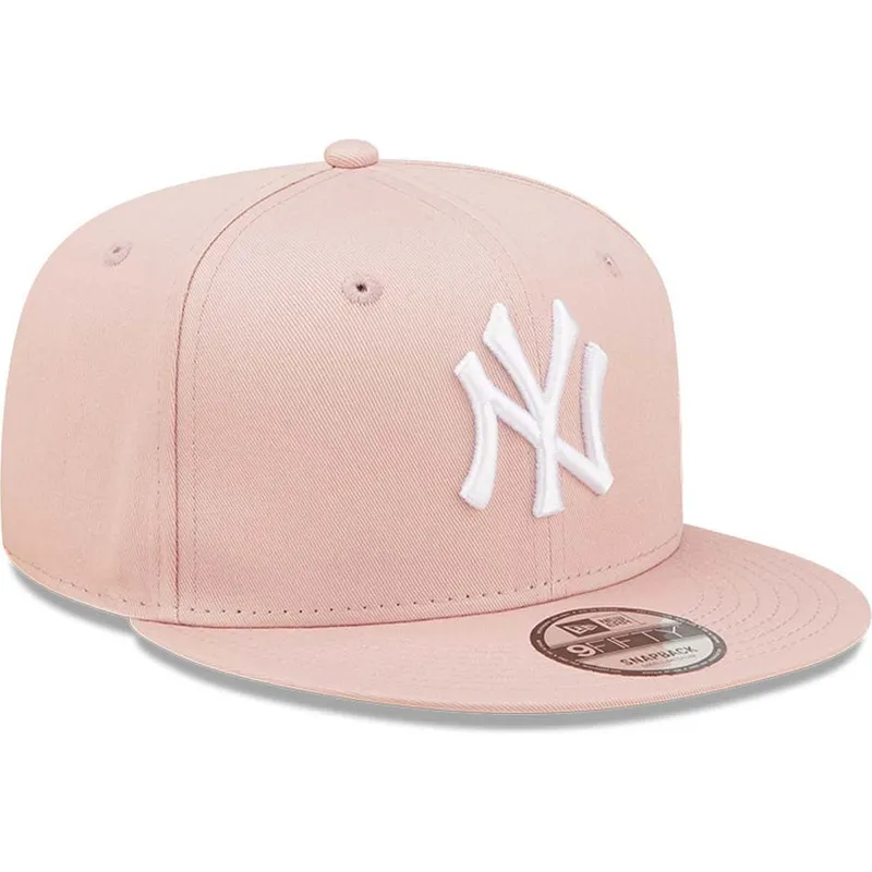 shapka-ploska-roza-snapbek-9fifty-league-essential-na-new-york-yankees-mlb-ot-new-era