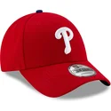 shapka-izvita-chervena-adjustable-strap-9forty-league-na-philadelphia-phillies-mlb-ot-new-era