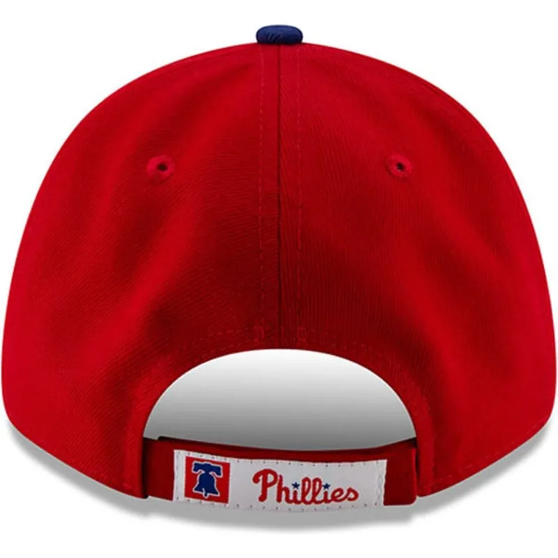 shapka-izvita-chervena-reguliruem-9forty-league-na-philadelphia-phillies-mlb-ot-new-era