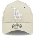 shapka-izvita-bezhov-reguliruema-za-deca-9forty-league-essential-na-los-angeles-dodgers-mlb-ot-new-era