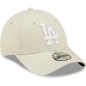 shapka-izvita-bezhov-reguliruema-za-deca-9forty-league-essential-na-los-angeles-dodgers-mlb-ot-new-era