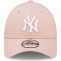 shapka-izvita-roza-reguliruem-9forty-league-essential-na-new-york-yankees-mlb-ot-new-era