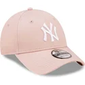shapka-izvita-roza-reguliruem-9forty-league-essential-na-new-york-yankees-mlb-ot-new-era