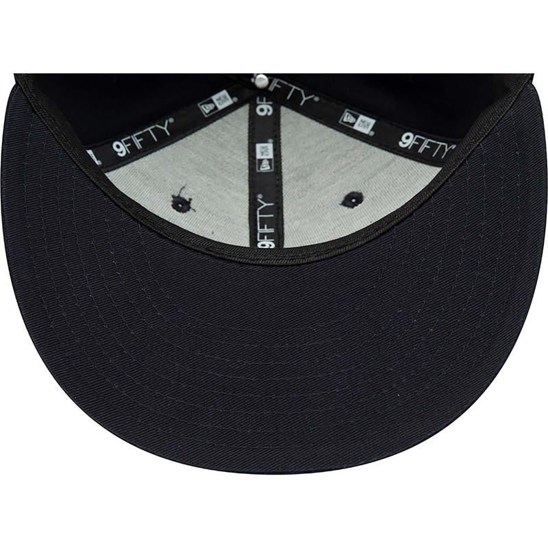 new-era-flat-brim-9fifty-team-infill-logo-new-york-yankees-mlb-navy-blue-snapback-cap