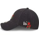 shapka-izvita-tmnosin-reguliruem-9forty-flower-na-new-york-yankees-mlb-ot-new-era