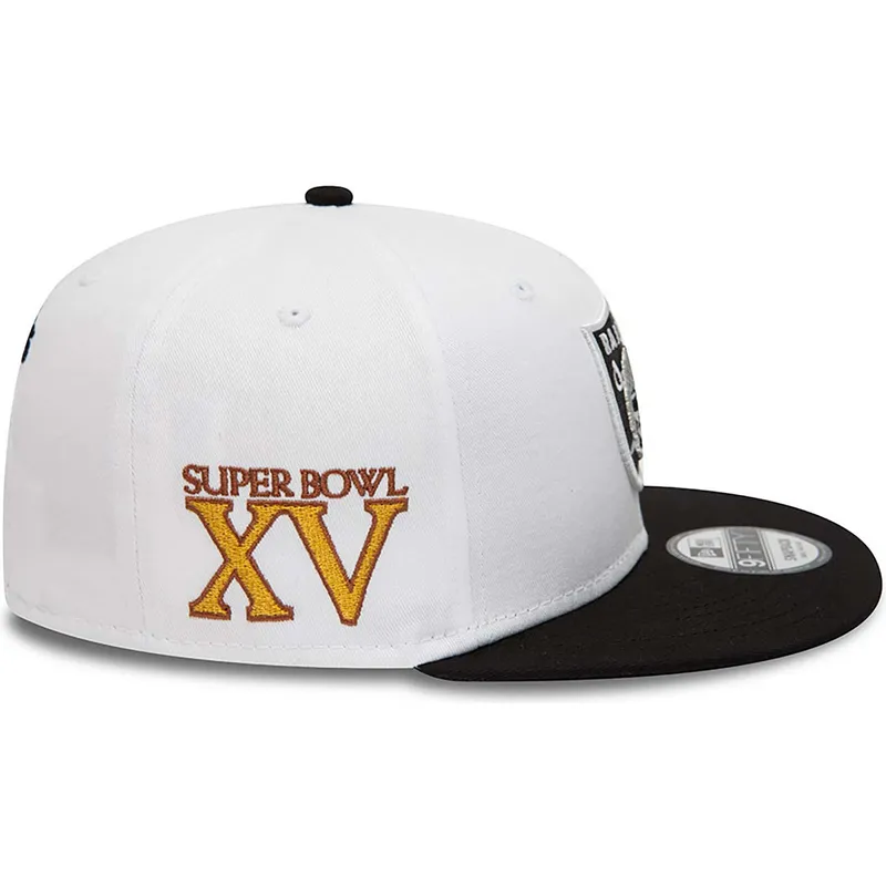 shapka-ploska-byala-snapbek-9fifty-crown-patches-super-bowl-xv-na-las-vegas-raiders-nfl-ot-new-era shapka-ploska-byala-snapbek-9fifty-crown-patches-super-bowl-xv-na-las-vegas-raiders-nfl-ot-new-era