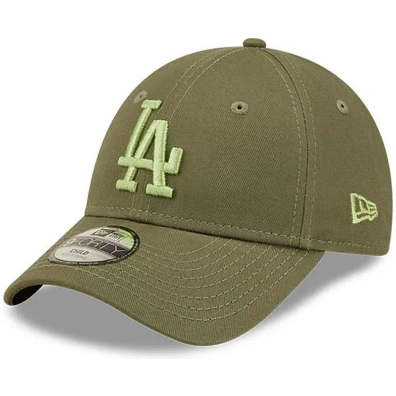 shapka-izvita-zelena-reguliruem-za-deca-9forty-league-essential-na-los-angeles-dodgers-mlb-ot-new-era