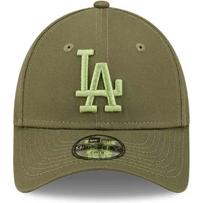 shapka-izvita-zelena-reguliruem-za-deca-9forty-league-essential-na-los-angeles-dodgers-mlb-ot-new-era