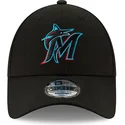 shapka-izvita-cherna-reguliruem-9forty-the-league-na-miami-marlins-mlb-ot-new-era