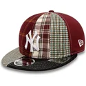 shapka-ploska-chervena-reguliruem-9fifty-patch-panel-na-new-york-yankees-mlb-ot-new-era