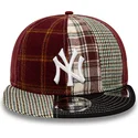 shapka-ploska-chervena-reguliruem-9fifty-patch-panel-na-new-york-yankees-mlb-ot-new-era