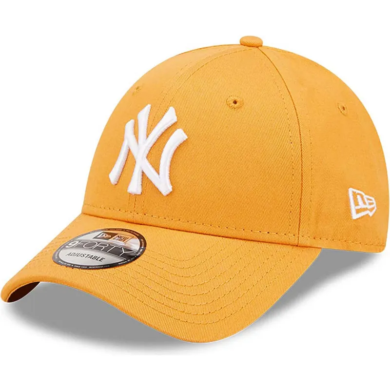 shapka-izvita-oranzhev-reguliruem-9forty-league-essential-na-new-york-yankees-mlb-ot-new-era