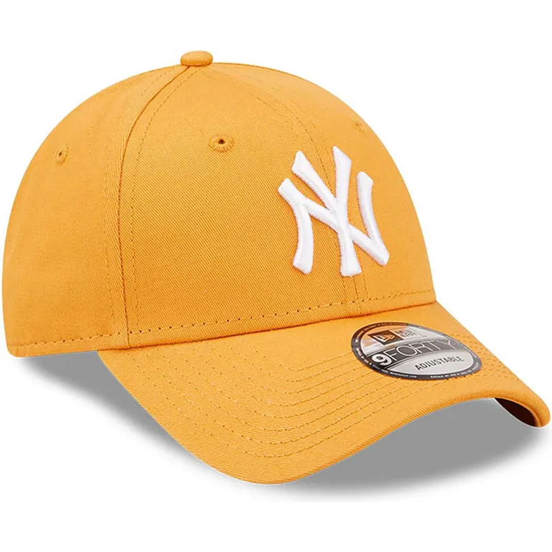 shapka-izvita-oranzhev-reguliruem-9forty-league-essential-na-new-york-yankees-mlb-ot-new-era