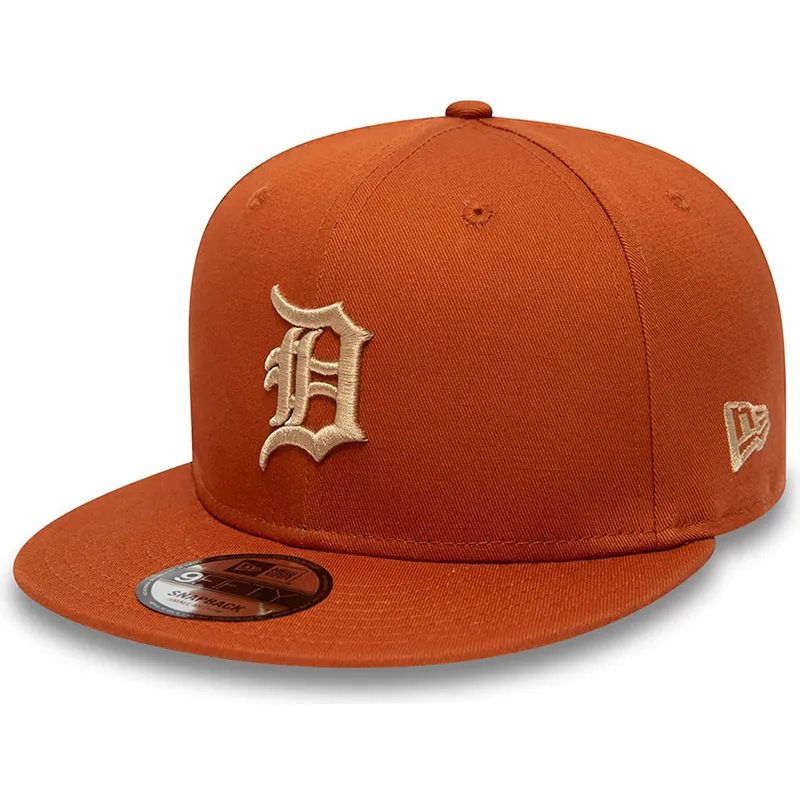 shapka-ploska-kafyav-snapbek-9fifty-side-patch-na-detroit-tigers-mlb-ot-new-era