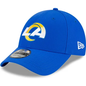 New Era Извита Периферия 9FORTY The League Los Angeles Rams NFL Синя Регулируема Шапка