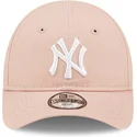 verstellbare-rosa-kinderkappe-9forty-league-essential-new-york-yankees-mlb-von-new-era