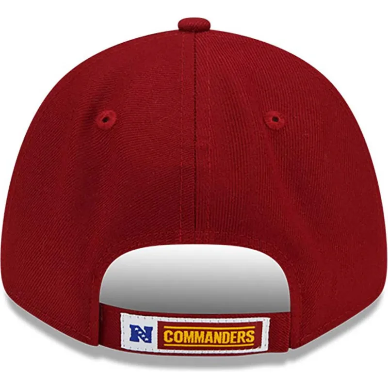 shapka-izvita-chervena-reguliruem-9forty-the-league-na-washington-commanders-nfl-ot-new-era