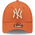 shapka-izvita-oranzhev-reguliruem-za-deca-9forty-league-essential-na-new-york-yankees-mlb-ot-new-era