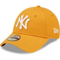 shapka-izvita-oranzhev-reguliruem-za-deca-9forty-league-essential-na-new-york-yankees-mlb-ot-new-era