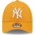 shapka-izvita-oranzhev-reguliruem-za-deca-9forty-league-essential-na-new-york-yankees-mlb-ot-new-era