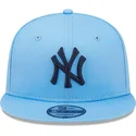 new-era-9fifty-league-essential-snapback-cap-in-blau-mit-blauem-logo-der-new-york-yankees-mlb