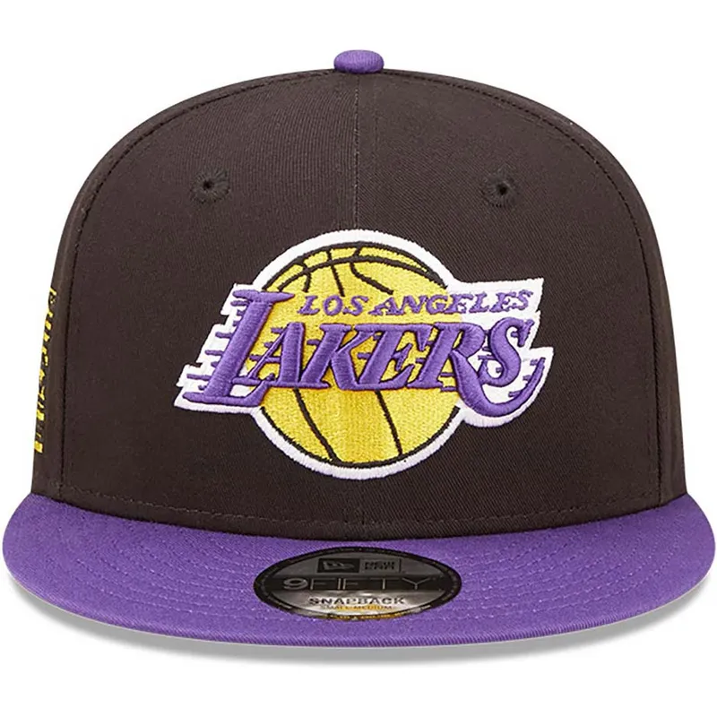 shapka-ploska-cherna-snapbek-9fifty-team-patch-na-los-angeles-lakers-nba-ot-new-era