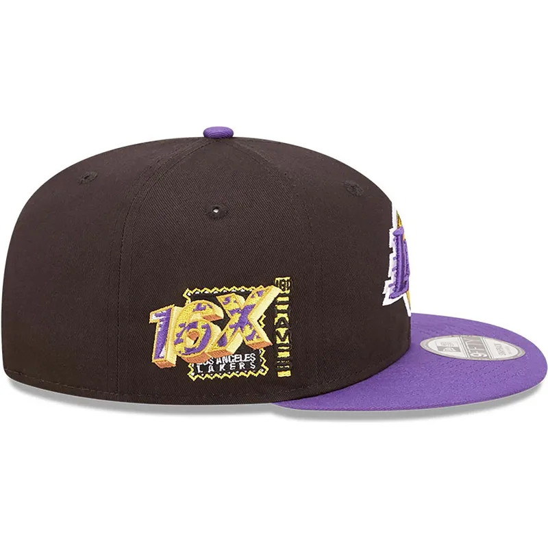 shapka-ploska-cherna-snapbek-9fifty-team-patch-na-los-angeles-lakers-nba-ot-new-era