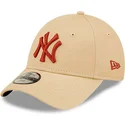 shapka-izvita-bezhov-reguliruem-za-deca-9forty-league-essential-na-new-york-yankees-mlb-ot-new-era