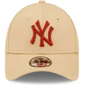 shapka-izvita-bezhov-reguliruem-za-deca-9forty-league-essential-na-new-york-yankees-mlb-ot-new-era