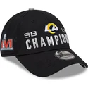 shapka-izvita-cherna-reguliruem-9forty-super-bowl-champions-lvi-2022-na-los-angeles-rams-nfl-ot-new-era