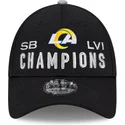 shapka-izvita-cherna-reguliruem-9forty-super-bowl-champions-lvi-2022-na-los-angeles-rams-nfl-ot-new-era