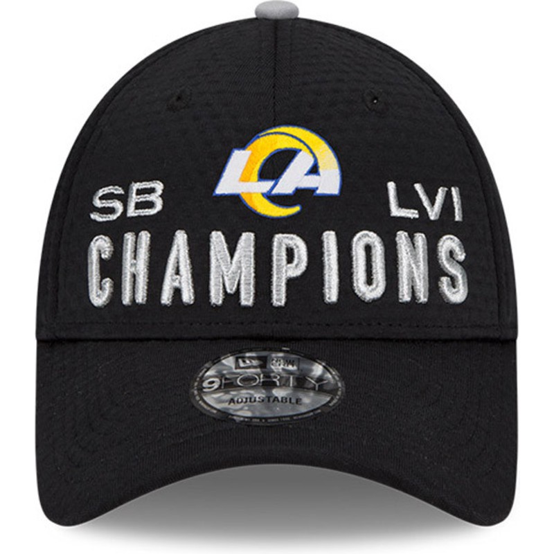 new-era-curved-brim-9forty-super-bowl-champions-lvi-2022-los-angeles-rams-nfl-black-adjustable-cap